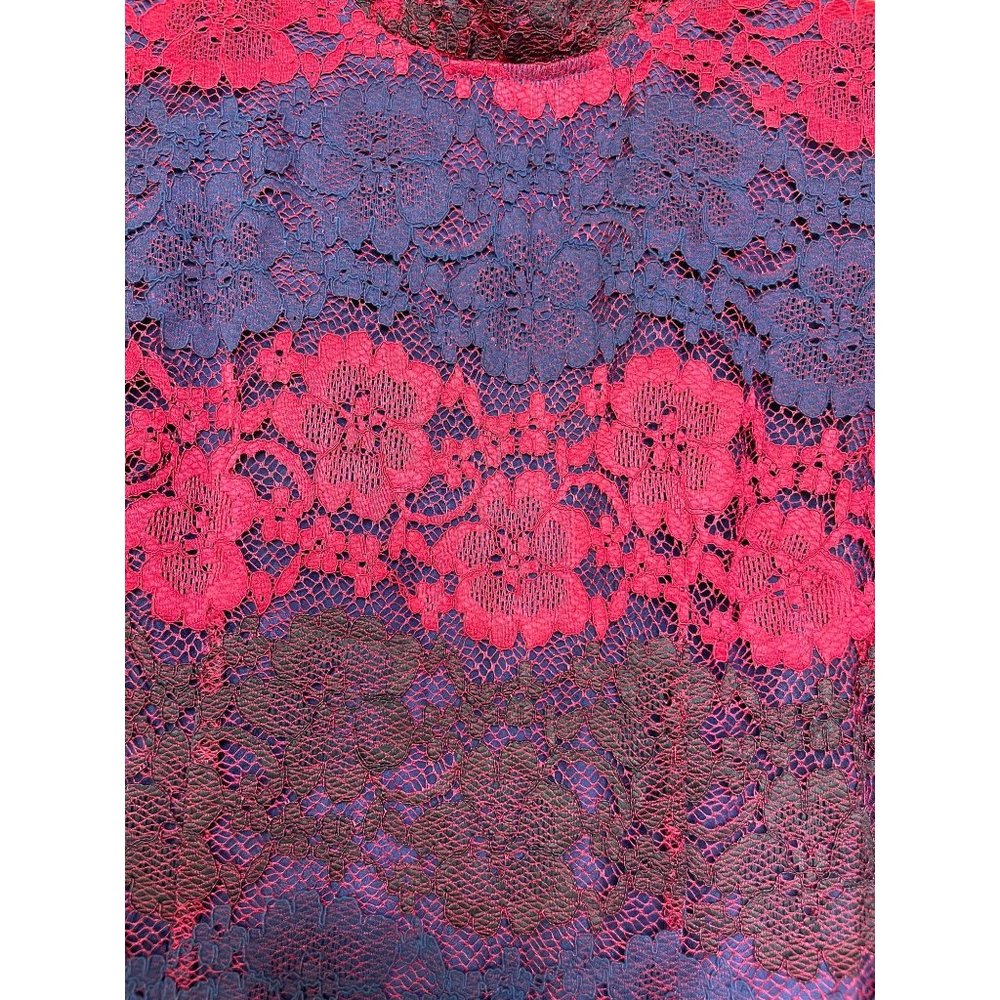 Romeo & Juliet Couture Long Sleeve Lace Dress Medium - Picture 5 of 7